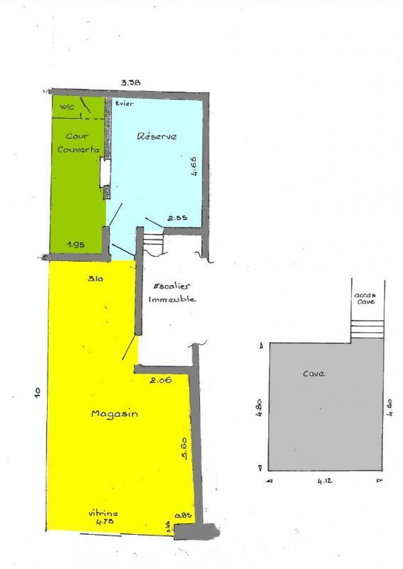 Local commercial - 61 m² - 2 pièces