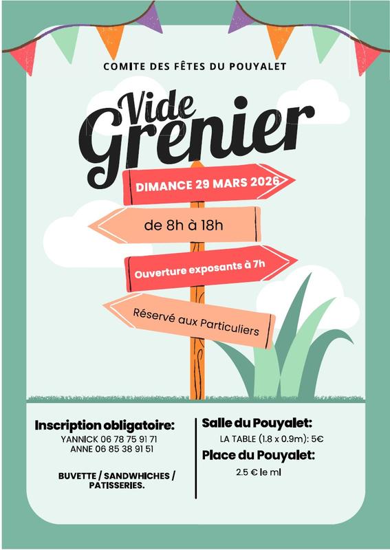 Vide-greniers du Comité des Fêtes du Pouyalet