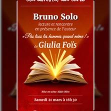 Un Artiste, un Livre : Bruno Solo