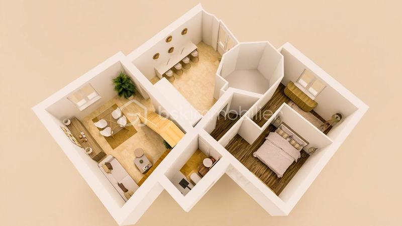 Appartement - 74 m² - 2 pièces