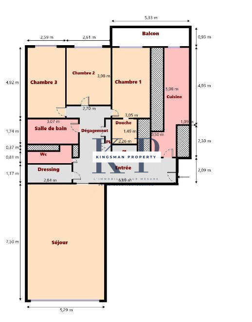 Appartement - 128 m² - 4 pièces