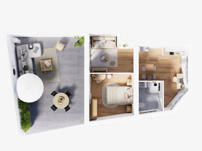 Appartement - 34 m² - 2 pièces