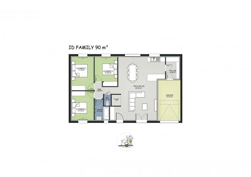 Maison - 90 m² - 5 pièces