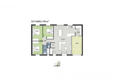 Maison - 90 m² - 5 pièces