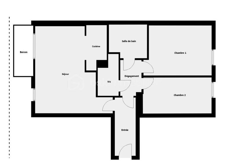 Appartement - 60 m² - 3 pièces