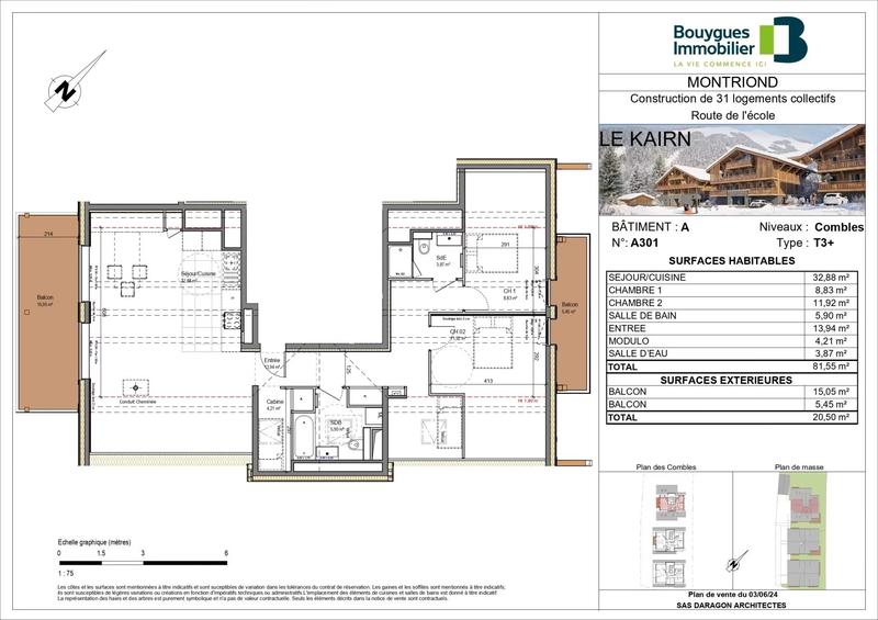 Appartement - 81 m² - 3 pièces