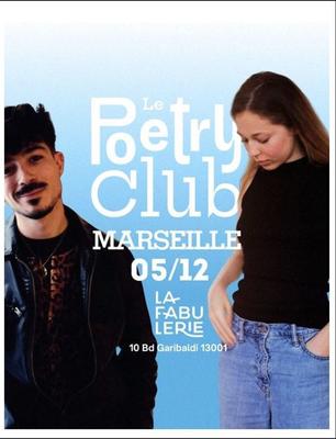 Le Poetry Club s’installe à Marseille