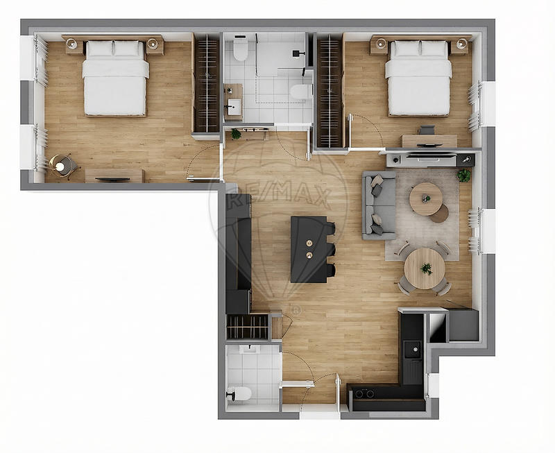 Appartement - 69 m² - 3 pièces