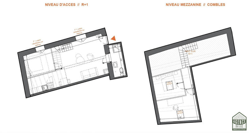 Duplex - 69 m² - 3 pièces