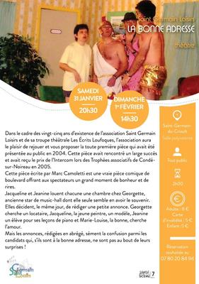 Condé Côté Scène 2025-2026 : pièce de théâtre &quot;La Bonne Adresse&quot;