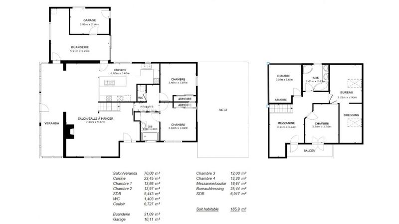 Maison - 185 m² - 6 pièces