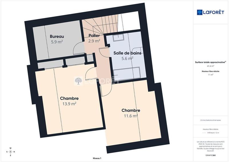 Duplex - 200 m² - 7 pièces