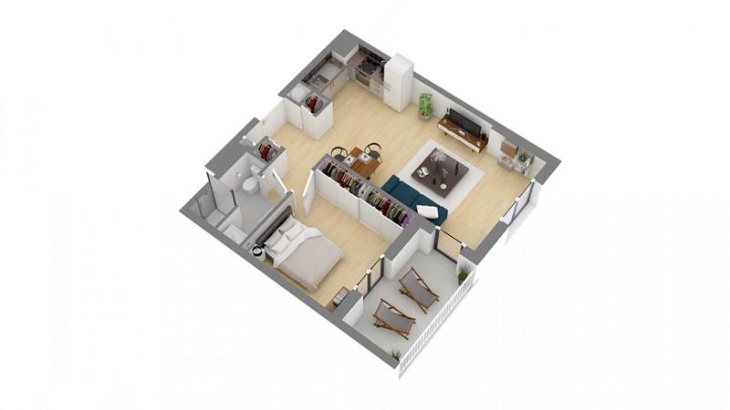 Appartement - 44 m² - 2 pièces