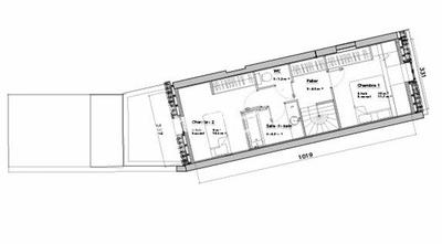 Maison - 80 m² - 3 pièces