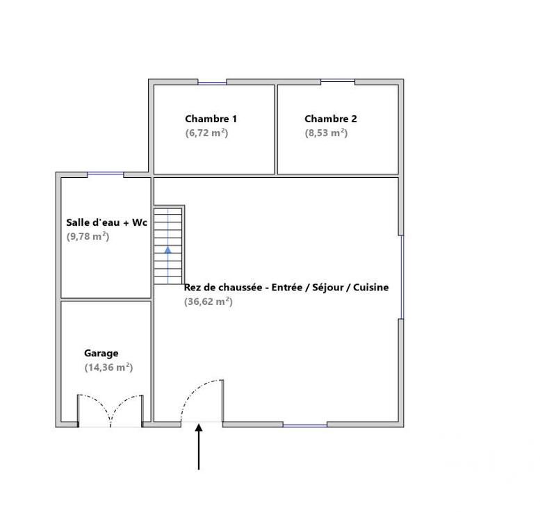 Maison - 80 m² - 4 pièces