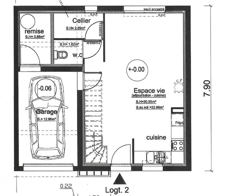 Maison - 80 m² - 4 pièces