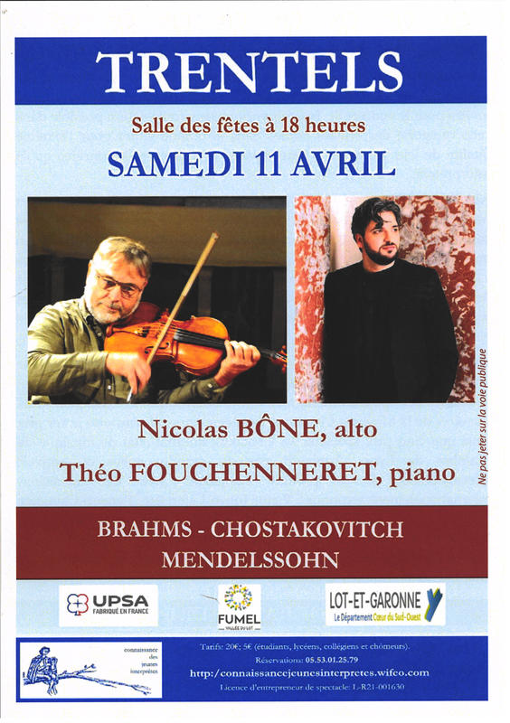 Concert : Brahms - Chostakovitch et Mendelssohn