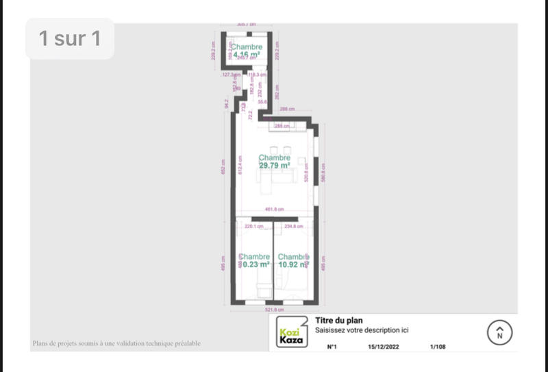 Appartement - 58 m² - 3 pièces