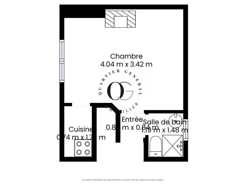 Appartement - 18 m² - 1 pièce