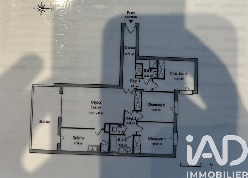 Appartement - 85 m² - 4 pièces