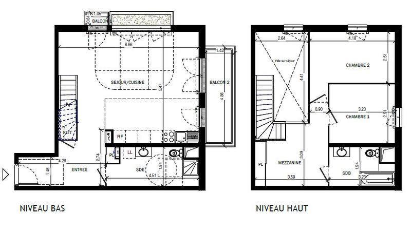 Appartement - 89 m² - 3 pièces