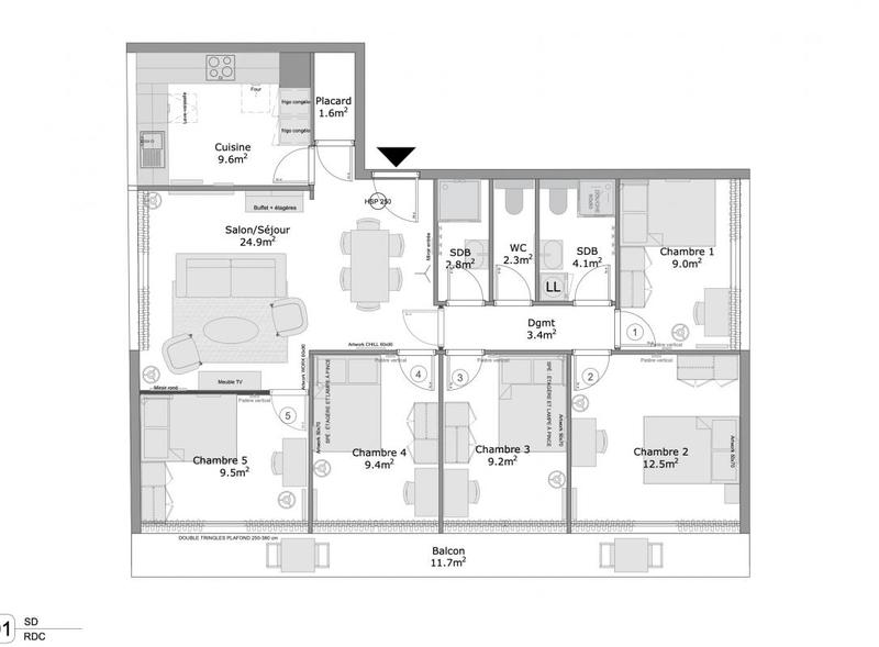 Appartement - 97 m²