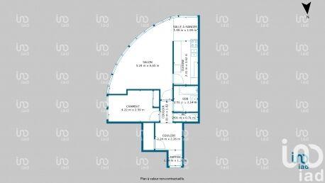 Appartement - 60 m² - 2 pièces