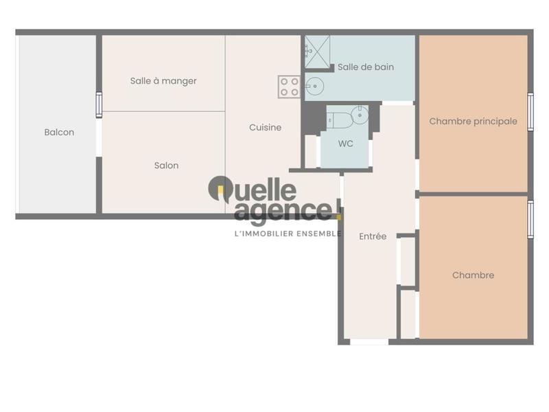 Appartement - 65 m² - 3 pièces