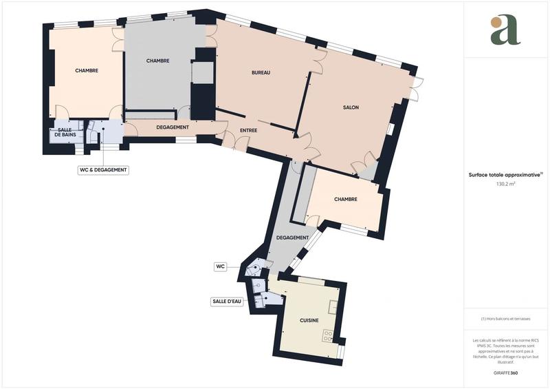 Appartement - 129 m² - 5 pièces