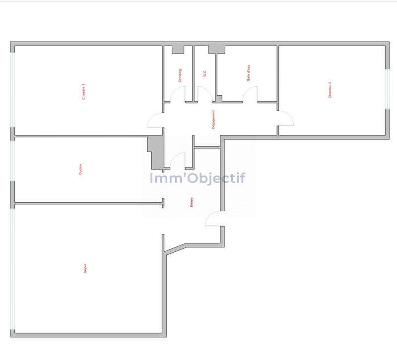 Appartement - 63 m² - 3 pièces