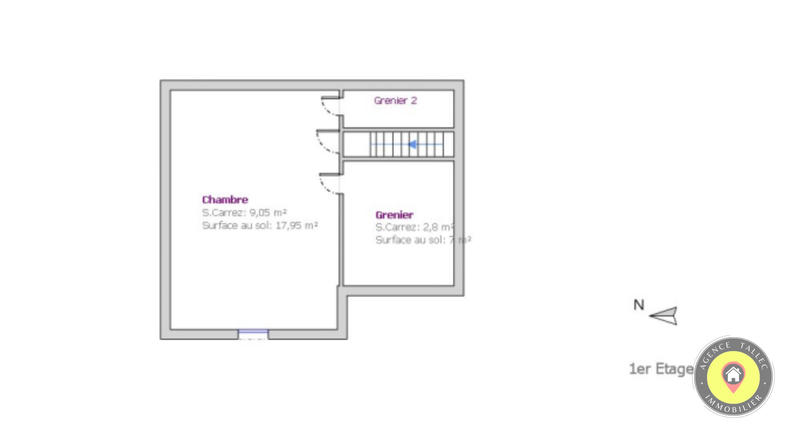 Maison - 60 m² - 4 pièces