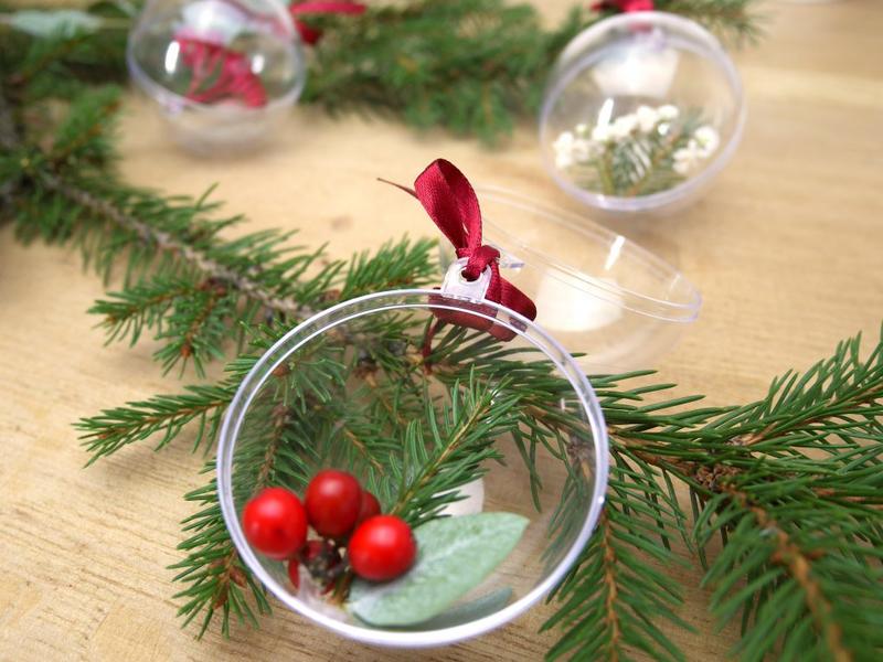 Mercredi créatif "boule de Noël végétale"