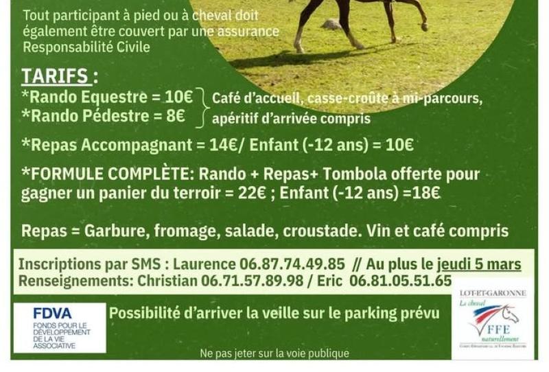 Randonnées équestre et pédestre