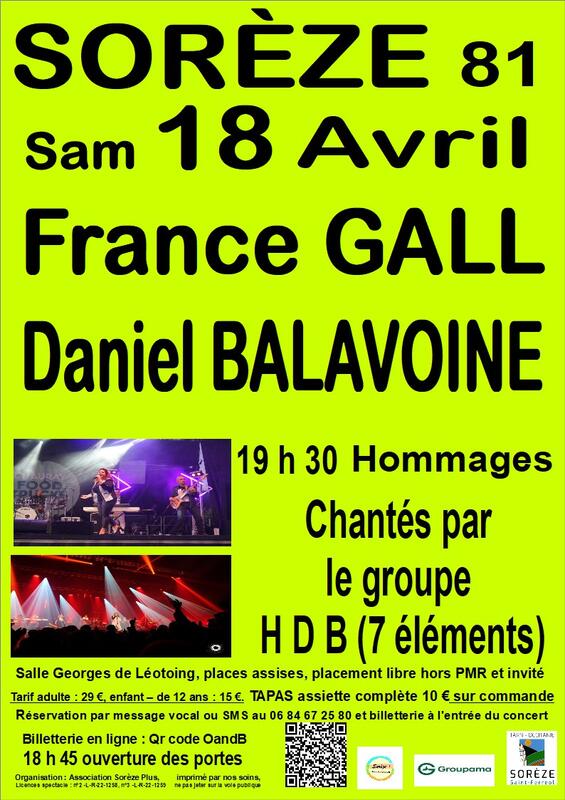 Concert hommage à France Gall et Danièl Balavoine