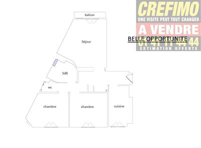 Appartement - 58 m² - 3 pièces