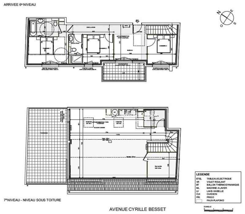Duplex - 90 m² - 4 pièces