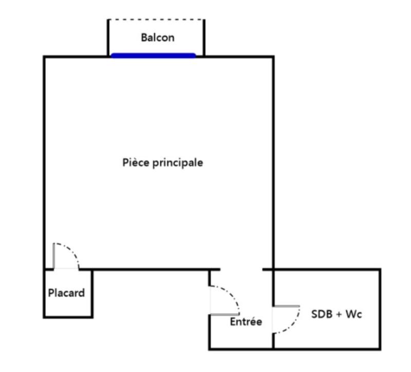 Appartement - 22 m² - 1 pièce