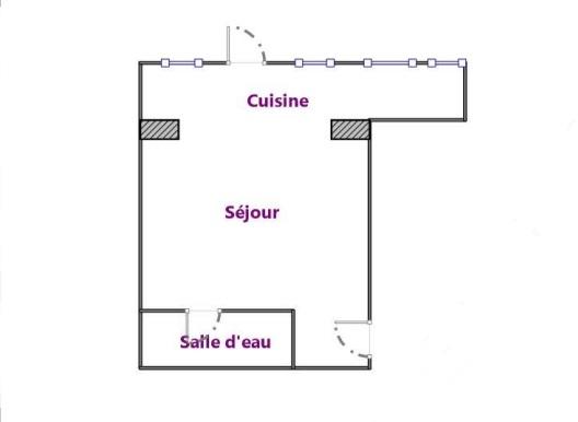 Studio - 20 m² - 1 pièce