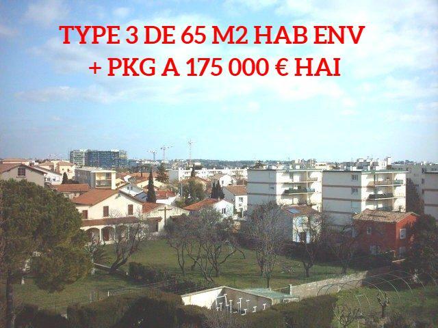 Appartement - 65 m² - 3 pièces