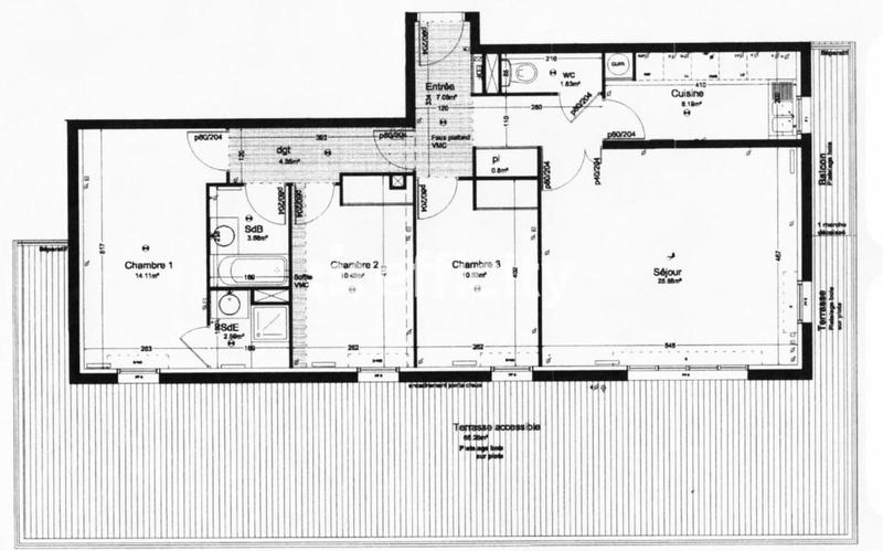 Appartement - 91 m² - 4 pièces
