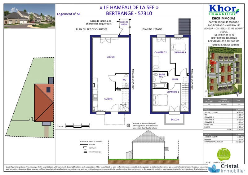 Maison - 78 m² - 5 pièces
