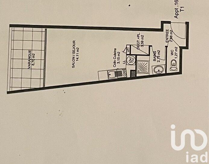 Appartement - 27 m² - 1 pièce