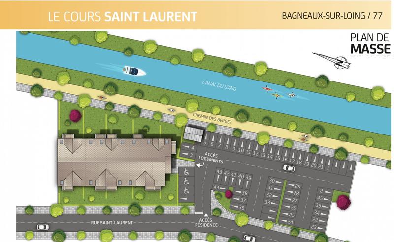 Appartement - 43 m² - 2 pièces