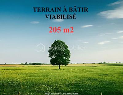 Terrain constructible - 205 m²