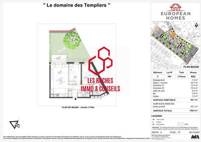 Appartement - 64 m² - 3 pièces