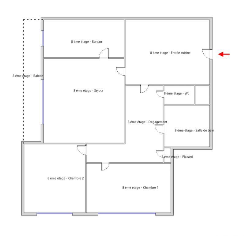 Appartement - 62 m² - 4 pièces