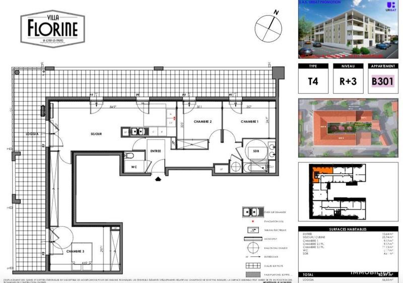 Appartement - 82 m² - 4 pièces