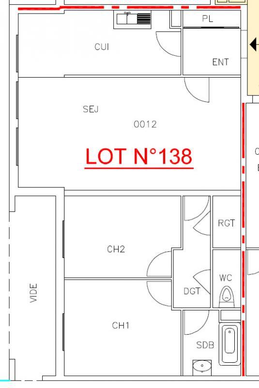 Appartement - 71 m² - 3 pièces