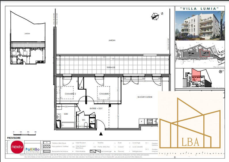 Appartement - 66 m² - 3 pièces