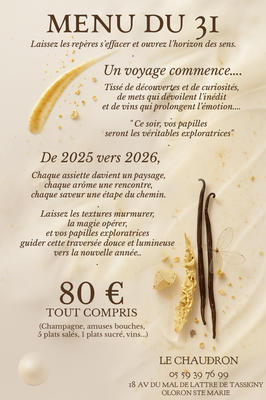 Réveillon au restaurant le Chaudron